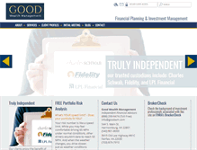 Tablet Screenshot of goodwealthonline.com